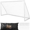 VEVOR Porta da Calcio Pop-up per Bambini 371x121,5x183 cm Portatile, Cancello da Calcio per Bambini da Giardino Portatile Telaio in PVC PE per l'Allenamento, Porta da Calcio per Bambini da Cortile
