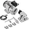 VEVOR Testa Divisoria, Mandrino a 3 Griffe K11-100mm, Divisore 3 Griffe Fresatrice CNC Asse di Rotazione 4° Asse Testa Indicizzatrice, Altezza Centrale 65mm Contropunta MT2 Rapporto Trasmissione 6:1