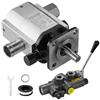VEVOR Kit Pompa Idraulica Spaccalegna per Legno, 60,6 L/min, Pompa Idraulica a Ingranaggi in Alluminio a 2 Stadi 4000 PSI, con Valvola Ingresso 2,54cm Uscita 1,27cm NPT 3600 Giri/min, per Spaccalegna