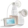 VEVOR Tiralatte Elettrico Tiralatte Singolo/Doppio Regolabile 4 Modalità 9/15 Livelli Pompa a Pistone Anti-Reflusso 300 mmHg Aspirazione 18/22 mm Cinghie Seno per Viaggio a Casa Allattamento al Seno