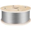 VEVOR Rotolo di Cavo Acciaio Inox Lunghezza 152m Corda in Acciaio Inox 4,8mm Appeso Bobina di Filo 1x19 Fili Forza Resistenza alla Rottura max. 1905,1kg, Bobina di Cavo in Acciaio Inox Diametro 4,8mm
