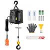 VEVOR Paranco Elettrico Portatile Carico max. circa 498,95 kg, Verricello Elettrico di Sollevamento 1500W Altezza max. di Sollevamento 7m Velocità 4m/min per Garage Officina Controllo Funzione 3-in-1