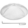 VEVOR Parascintille Rotondo per Braciere da 40", Copertura Metallica in Acciaio Resistente Rinforzato, Coperchio per Braciere da Esterno, Coperture per Bracieri da Patio all'aperto in Cortile