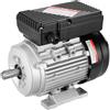 VEVOR Motore Elettrico 0,55KW 1400 Giri/min, CA 220~240V 4,5A, 80, Telaio B3, Motore Compressore d'Aria Monofase, Albero Chiavetta 19mm, Rotazione CW/CCW per Macchine Agricole e Attrezzature Generali