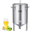 VEVOR Sistema per produzione di birra, Dispositivo per produzione di birra bollitore in acciaio inox, Fermentatore per birra da 60 L, Fermentatore a secchio per preparazione birra