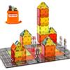 VEVOR Piastrelle Magnetiche 150 x 75 x 6,5 mm Blocchi Magnetici per Costruzioni Stradali per Bambini 56 Pezzi, con Borsa Portaoggetti, Giocattoli Educativi Sensoriali STEM per Costruzione di Città