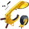 VEVOR Lucchetto Universale per Auto Antifurto Ganasce 16-38 cm Lucchetto per Ruota in Acciaio Q235 Resistente Grande Ventosa da 30 cm, Strumento per Bloccaggio Ruote Veicoli Roulotte Camion Moto SUV