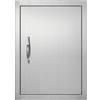 VEVOR Porta Accesso Barbecue, Porta Cucina Esterna Singola 407x559x46 mm, Porta Reversibile da Incasso in Acciaio Inox, con Maniglia, per Isola Barbecue, Armadio da Esterno, Grigliate