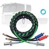 VEVOR Kit Linee Aeree per Semirimorchi 3 in 1 3,7 m Linea di ABS Spina 7 vie