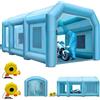 VEVOR Cabina di Verniciatura Gonfiabile 9x6x4 m, Tenda di Verniciatura Gonfiabile per Auto, con Sistema di Filtrazione con Ventilatore, Realizzata in Oxford e PVC