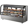 VEVOR Vetrina Refrigerata Grande Vetrina per Pasticceria da 901 Litri, Frigorifero Commerciale a 4 Ripiani con Illuminazione a LED, Raffreddamento a Tiraggio Discendente, Vetrina Rotelle Panetteria