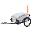 VEVOR Rimorchio Bicicletta, Capacità Carico 45 kg, Carrello da Trasporto, Stoccaggio Compatto Pieghevole con Gancio, Copertura Impermeabile, Posizione di Montaggio Asse Posteriore