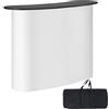 VEVOR Bancone Fieristico Portatile Bancone Fieristico, 1300 x 465 x 950 mm Stand Fieristico Banco Espositivo, Tavolo da Bar Pieghevole Promozionale al Dettaglio, Podio Pop-up con Ripiano
