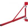 VEVOR Braccio Supporto per Paranco Elettrico, Capacità Carico 600 kg, Braccio di Supporto per Paranco Girevole con Asta, Telaio di Sollevamento in Acciaio a 180° per Officina, Garage