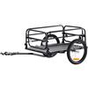 VEVOR Rimorchio Bici, Capacità di Carico 72,5 kg, Carrello Bici, Stoccaggio Pieghevole Compatto e Sgancio Rapido con Attacco, Ruote da 406 mm, per Ruote Bici da 558,8 mm a 711,2 mm