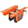 VEVOR Carrello Porta Paranco Elettrico Capacità di Carico 0,5 T, Carrello con Trave di Spinta in Acciaio Legato Larghezza Regolabile 60-120 mm, Porta Paranco Supporto per Paranco Elettrico Trave I e H