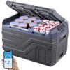 VEVOR Frigorifero per Auto, Congelatore Portatile Doppia Zona 25 L, 12 Volt, Gamma Regolabile da -20 ~ 20 ℃, Dispositivo di Raffreddamento a Compressore 12/24 V CC e 100-240 V CA per Campeggio Camper