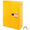 VEVOR Armadio di Sicurezza per Liquidi Infiammabili, Armadio di Stoccaggio per Liquidi Infiammabili in Acciaio Laminato a Freddo da 45 Gal, 109 x 46 x 165,6 cm, a Prova di Esplosione