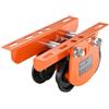 VEVOR Carrello Porta Paranco Elettrico Capacità di Carico 1 T, Carrello con Trave di Spinta in Acciaio Legato Larghezza Regolabile 68-110 mm, Porta Paranco Supporto per Paranco Elettrico Trave I e H