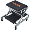 VEVOR Sgabello Carrello Trasformabile per Riparazione Manutenzione da Garage Officina per Auto Veicoli 6 Ruote Girevoli Capacitò Carico da 136kg, Sgabello Reclinabile Carrello Pieghevole a Forma di Z