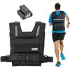 VEVOR Giubbotto con Pesi Regolabile 15,85kg, Giubbotto con Pesi 16 Blocchi di Ferro, Spalline e Striscia Riflettente per Allenamento Fisico, Attrezzatura da Allenamento Bodybuilding, Corsa, Jogging