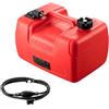 VEVOR Serbatoio Carburante Tanica di Benzina Portatile da 12 Litri per Barche a Motore Fuoribordo, Tanica in Plastica con Tubo Flessibile, per Yacht, Barche da Pesca, Rosso