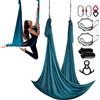 VEVOR Altalena per Yoga e Seta Aerea, 11 Metri, Kit Amaca per Yoga Aerea con Tessuto in Nylon da 100 g/m², Hardware Completo per L'attrezzatura e Guida di Installazione Facile Verde