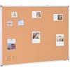 VEVOR Bacheca in Sughero Montaggio da Parete Bacheca con Telaio in Alluminio 90x120 cm, Bacheca da Parete in Sughero Lavagnetta Bacheca in Sughero Orizzontale Verticale per Scuola, Casa, Ufficio,