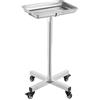 VEVOR Carrello da Laboratorio in Acciaio Inox, Carrello Portaoggetti Carico 16kg, Carrello da Laboratorio Regolabile in Altezza 84-132,5 cm, Vassoio Rimovibile, Carrello per Clinica Salone Ospedale