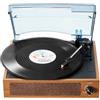 VEVOR Giradischi in Vinile 3 Velocità Altoparlanti Stereo Integrati da 3 W