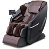 VEVOR Poltrona Massaggiante con Binario SL flessibile, Poltrona Reclinabile 3D Zero Gravità Shiatsu, Varie Modalità Automatiche, Riscaldamento, Altoparlante Bluetooth, Airbag, Rullo Poggiapiedi