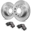 VEVOR Kit Freno Posteriore Compatibile 252,8 mm Dischi Freno 7,75 kg con Audi A3 (8P), VW Golf 5 6, Seat LEON, SKODA OCTAVIA, ALTEA, Kit di Sostituzione Pastiglie Freno in Ceramica, Rotori Posteriori