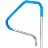 VEVOR Corrimano per Piscina 1165 x 935 mm Ringhiera per Piscina in Acciaio Inossidabile (Prefabbricato) per Piscine Interne ed Esterne, Ringhiera per Piscina per Ponti, con Copertura Maniglia Blu