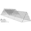 VEVOR Recinto per Polli Pollame a Tunnel, 729 x 200 x 61,5 cm, Tunnel per Polli da Cortile Esterno, Pollaio da Esterno con Telai Angolari, 2 Set, Adatto per Polli, Anatre, Conigli, Gabbia per Polli