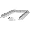 VEVOR Recinto per Polli, 600 x 400 x 61,5 cm, Tunnel per Polli da Cortile Giardino Fattoria, Pollaio a Tunnel da Esterno con Telai Angolari, 2 Set, Adatto per Polli, Anatre, Conigli