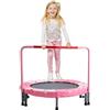 VEVOR Trampolino per Bambini Mini 955x750 mm con Rete Interni Esterni Rosso