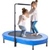 VEVOR Trampolino per Bambini, Trampolino per Interni ed Esterni 1435x970 mm, Mini Trampolino Pieghevole con Maniglia, Trampolino Rebounder per Piccoli, Trampolino per Bambini Divertimento, Blu