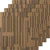 VEVOR Quadrotte in Moquette Riutilizzabili, 500 x 500 mm Tappeto Quadrato con Imbottitura Attaccata, Quadrotte in Moquette Morbida Imbottita, per Camera da Letto Soggiorno 12 Piastrelle, Marrone Misto