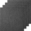 VEVOR Quadrotte in Moquette Riutilizzabili, 500 x 500 mm Quadrati in Moquette con Imbottitura Attaccata, Quadrotte in Moquette Morbida Imbottita, per Camera Interni esterni 20 Quadrotti, Grigio scuro