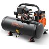 VEVOR Compressore d'Aria, Serbatoio in Acciaio da 7,57 L, Compressore d'Aria Senza Olio 1 HP 2,5 CFM 8 Bar Pressione Massima 120 PSI, Compressore Portatile Silenzioso 81 DB, per Riparazioni Auto