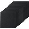 VEVOR Piastrelle per Moquette Stacca Incolla, Piastrelle per Moquette Autoadesive Quadrate da 610 x 610 mm Piastrelle per Moquette Morbide Imbottite, per Soggiorno Interni ed Esterni, Nero Carbonio