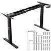 VEVOR Telaio da scrivania elettrico con doppio motore regolabile 70-117 cm H Nero