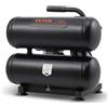 VEVOR Compressore d'Aria, Serbatoio in Acciaio 18 L Compressore d'Aria Senza Olio, Compressore Portatile Ultra Silenzioso da 80 dB per Riparazioni Auto, Gonfiaggio Pneumatici, Verniciatura a Spruzzo