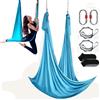 VEVOR Amaca e altalena per yoga aereo, 5,5 iarde, 100 g/m², hardware completo per l'attrezzatura e guida di installazione semplice, volo antigravità per bodybuilding fitness di tutti i livelli, blu