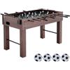 VEVOR Biliardino, Biliardino di Dimensioni Standard da 55 Pollici, Biliardino da Interno a grandezza naturale per Casa, Famiglia e Sala Giochi, Calcio con Set da Biliardino, Include 4 Palline