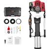 VEVOR 52cc Battipalo a Benzina a T, Battipalo per Recinzioni a Benzina con Motore 2 Tempi, Battipalo Portatile 1400 W con Testa di Guida 3 Pali (49/69/100 mm), per Fattorie, Recinzioni per Ranch