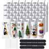 VEVOR Confezione da 50 bicchieri per sublimazione, bicchiere vuoto da 591,5 ml, bicchieri a doppia parete in acciaio inossidabile con cannuccia, coperchio, pennello, base, pellicola termoretraibile