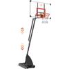 VEVOR Canestro da Basket Portatile per Interni ed Esterni 128 cm Altezza Regolabile 232-305 cm Tabellone da Basket Indipendente con Ruote con Base Pesata per Bambini Adulti Regalo Allenamento di Basket