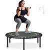 VEVOR Mini Trampolino Pieghevole Fitness 1027 mm Trampolino Elastico, Capacità di Peso 150 kg Trampolino da Fitness, Trampolino da Giardino per Adulti per Allenamento in Interni/Giardino, Nero e Verde