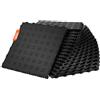 VEVOR Accessori per Pavimento Garage 305 x 305 x 13,4 mm Set di 25 Piastre per Pavimento Industriale Struttura Antiscivolo su entrambi i lati per Garage Scantinati Officine di Riparazione Nero